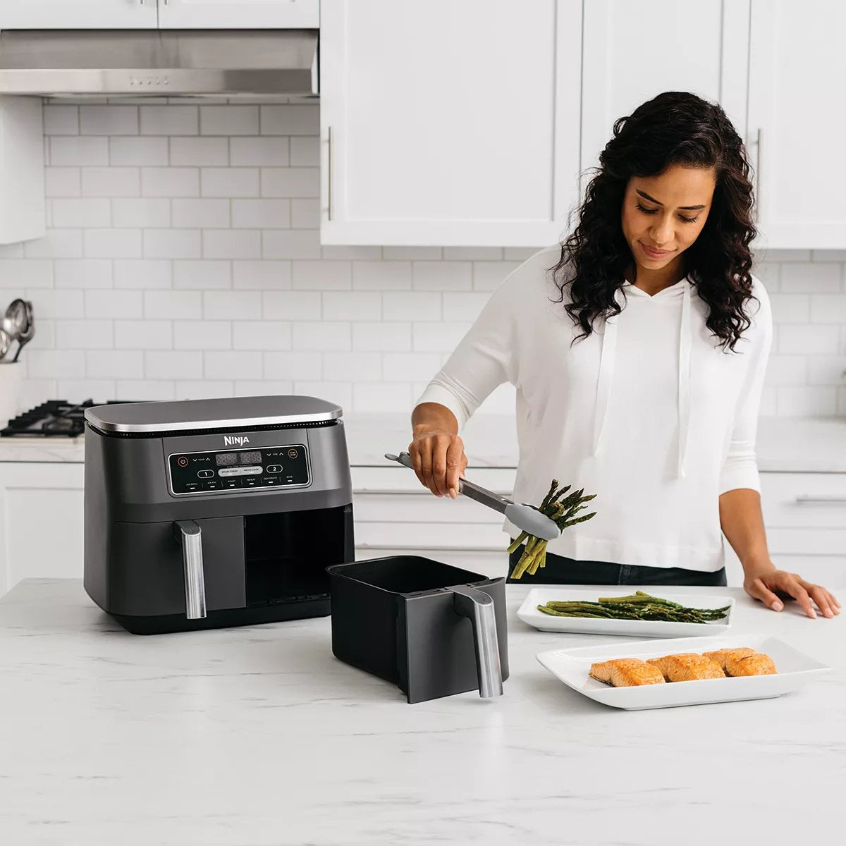 2025 Ninja Foodi 8 qt. Original Dualzone, 2-Basket Air Fryer with 6 Functions