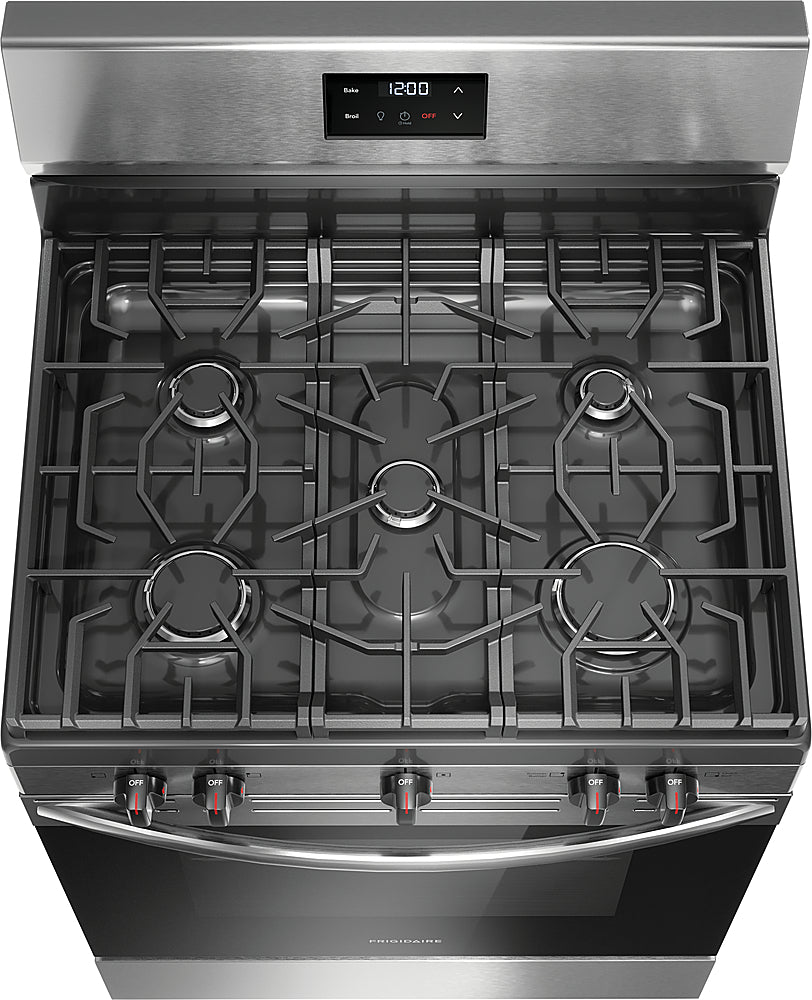 2025 5.1 Cu. Ft Freestanding Gas Range with Quick Boil Burner – Stainless Steel