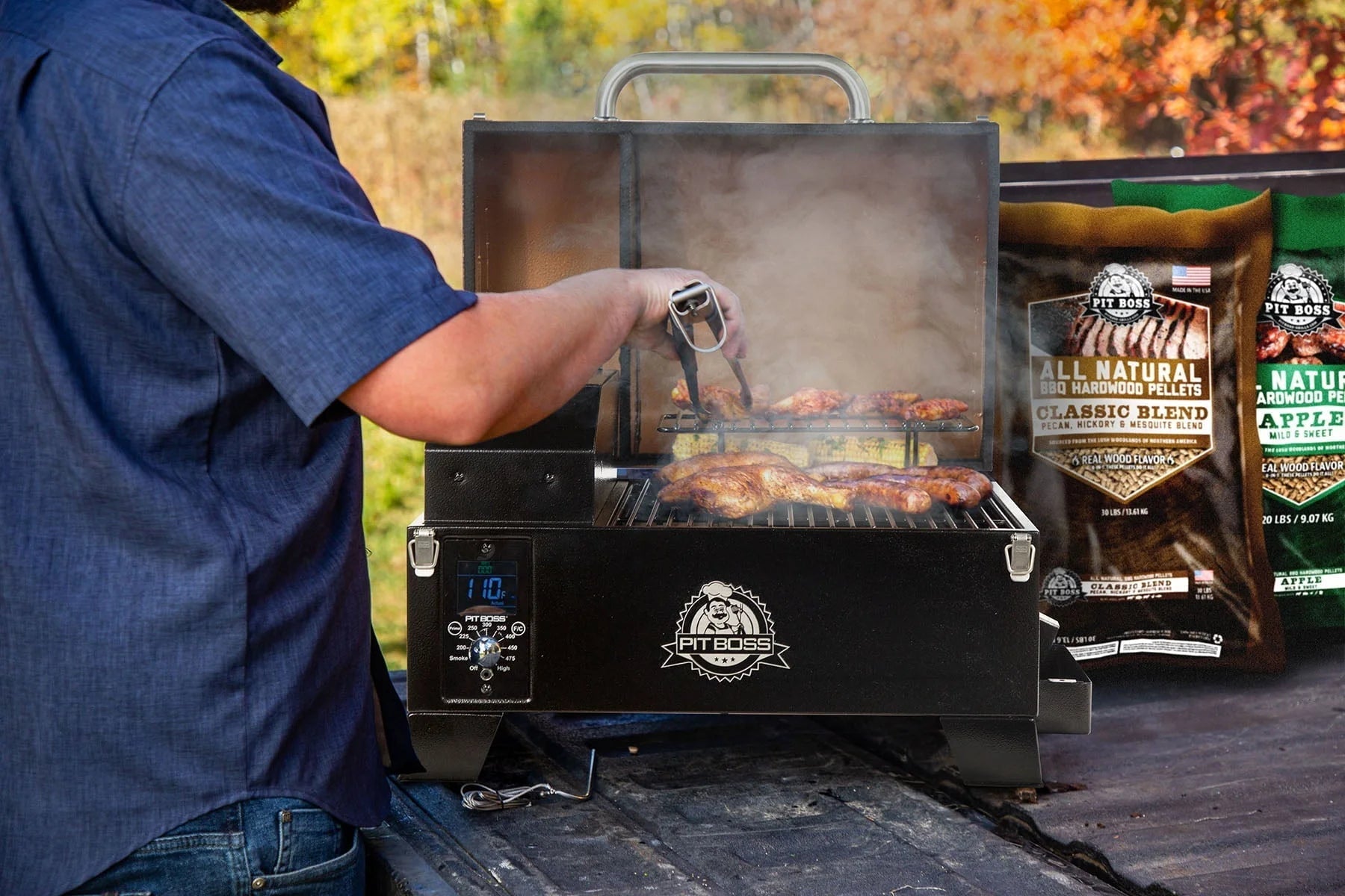 2025 Pitboss Pit Boss Table Top Pellet Grill - Copper