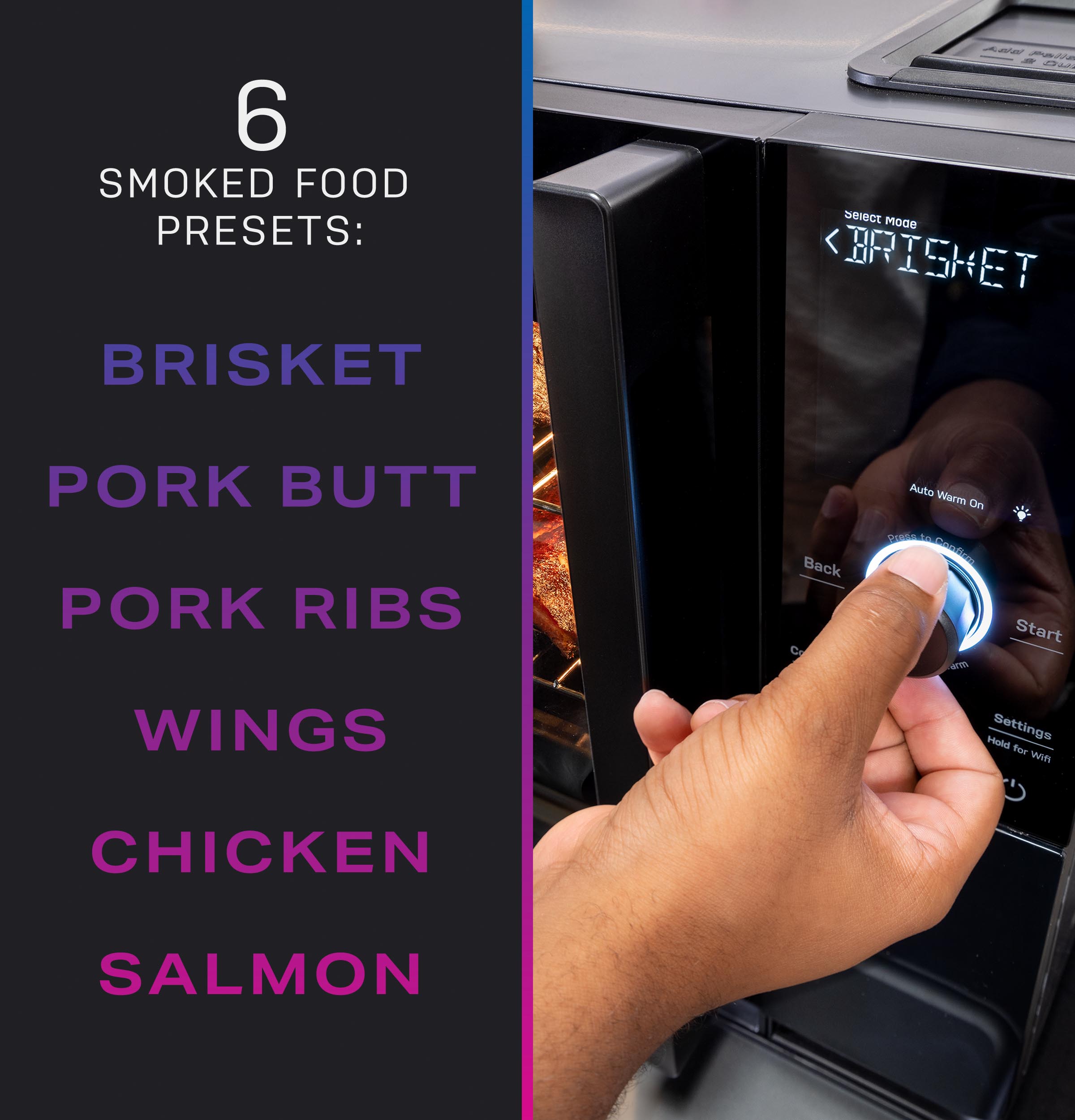 2025 Profile – Smart Indoor Smoker – Black