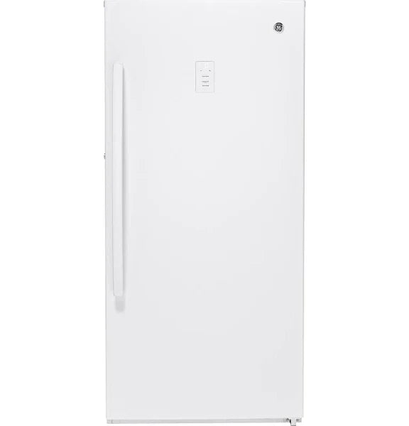 2025 GE 14.1 Cu. ft. White Frost-free Upright Freezer FUF14DLRWW
