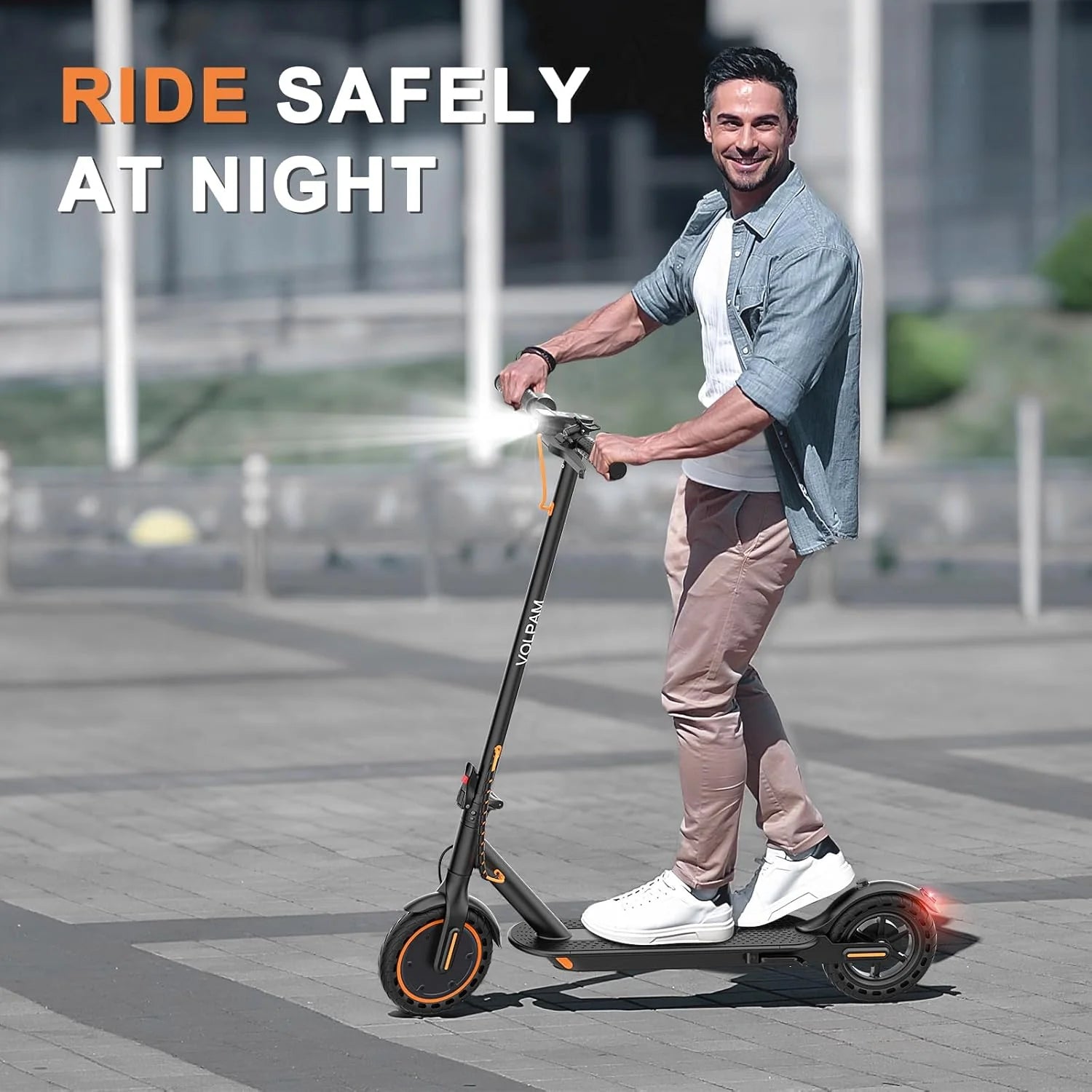 Electric Scooter Powerful Motor Dual Braking