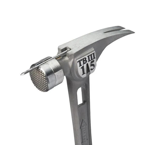 TB3MC 15 oz Ti-Bone III Titanium Hammer with Milled Face Curved Handle