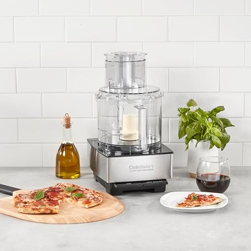 Cuisinart Food Processor 14 Cup Vegetable Chopper for Mincing, Dicing, Shredding, Puree &amp; Kneading Dough, Silver (DFP 14BCNYC): Home &amp; Kitchen