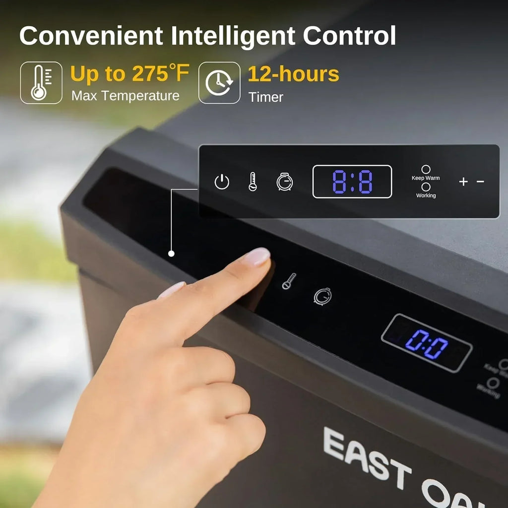 EAST OAK 30" Outdoor Electric Smoker Built-in meat probe smokes up to 6 times longer