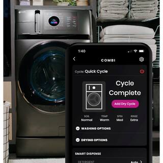 2025 Profile 4.8 cu. ft. UltraFast Combo Washer Dryer with Ventless Heat Pump Technology in Carbon Graphite