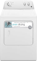 2025 29′′ Front Load Electric Dryer with Wrinkle Guard and 7.0 Cubic Ft. Total Capacity, White
