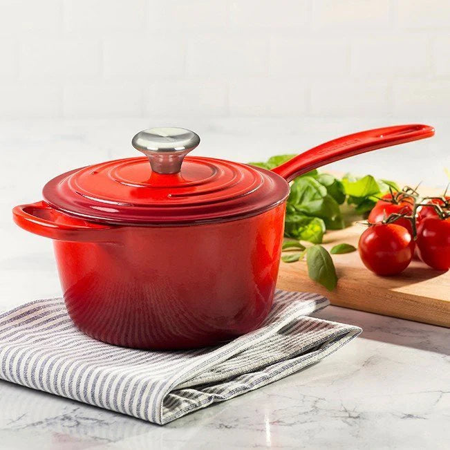 2025 20-piece Signature Cast Iron Cookware Set,10.25′′ Skillet,1.75-quart Saucepan with Lid