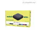 Onn. 4K Pro Streaming Device with Google TV, 4K UHD, Dolby Vision &amp; Atmos, Hands Free Voice Control, Wi Fi 6, Smart Hub