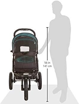 No-Zip NV Pet Stroller for Cats/Dogs Zipperless Entry Easy One-Hand Fold Gel-Filled Tires Plush Pad + Weather Cover Included 3 colors