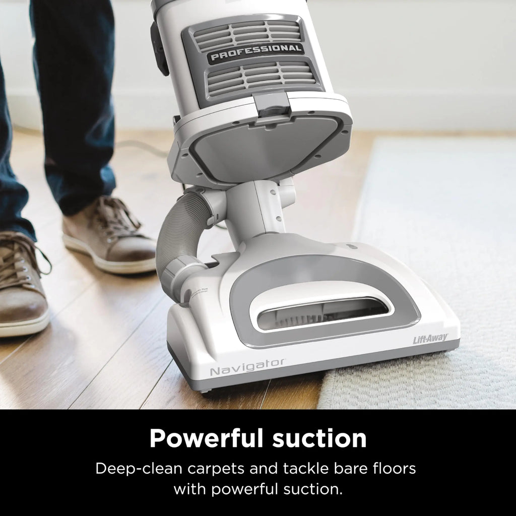 2025 Shark NV360 Navigator Lift-Away Deluxe Upright Vacuum with Large Dust Cup Capacity, HEPA Filter, Swivel Steering, Upholstery Tool & Crevice Tool, Blue