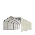 2025 CP2030F 20' x 30' All-Steel Carport Shed With 10' Enclosed Sidewalls