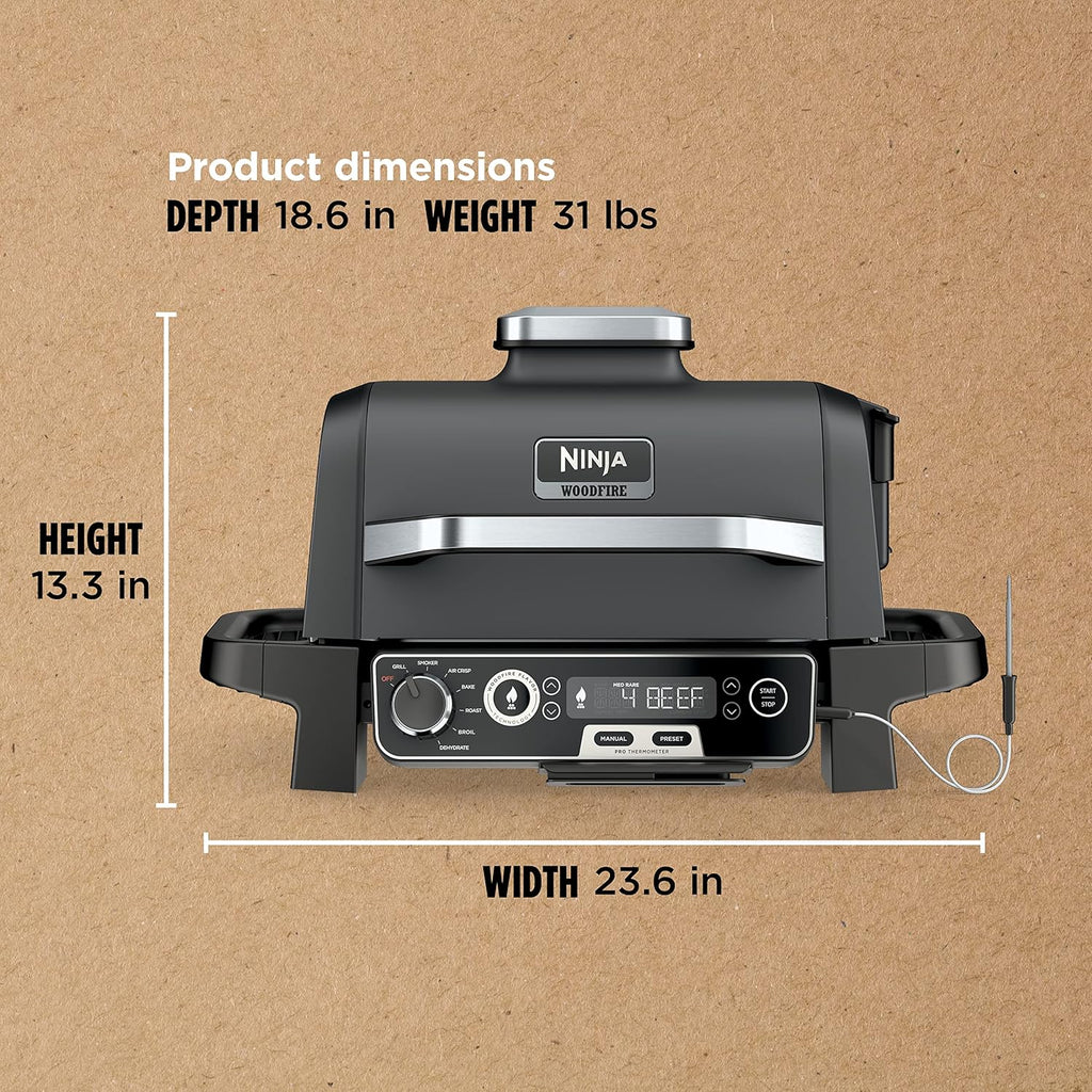 NINJA Woodfire Series 7-In-1 Portable Grill & Smoker
