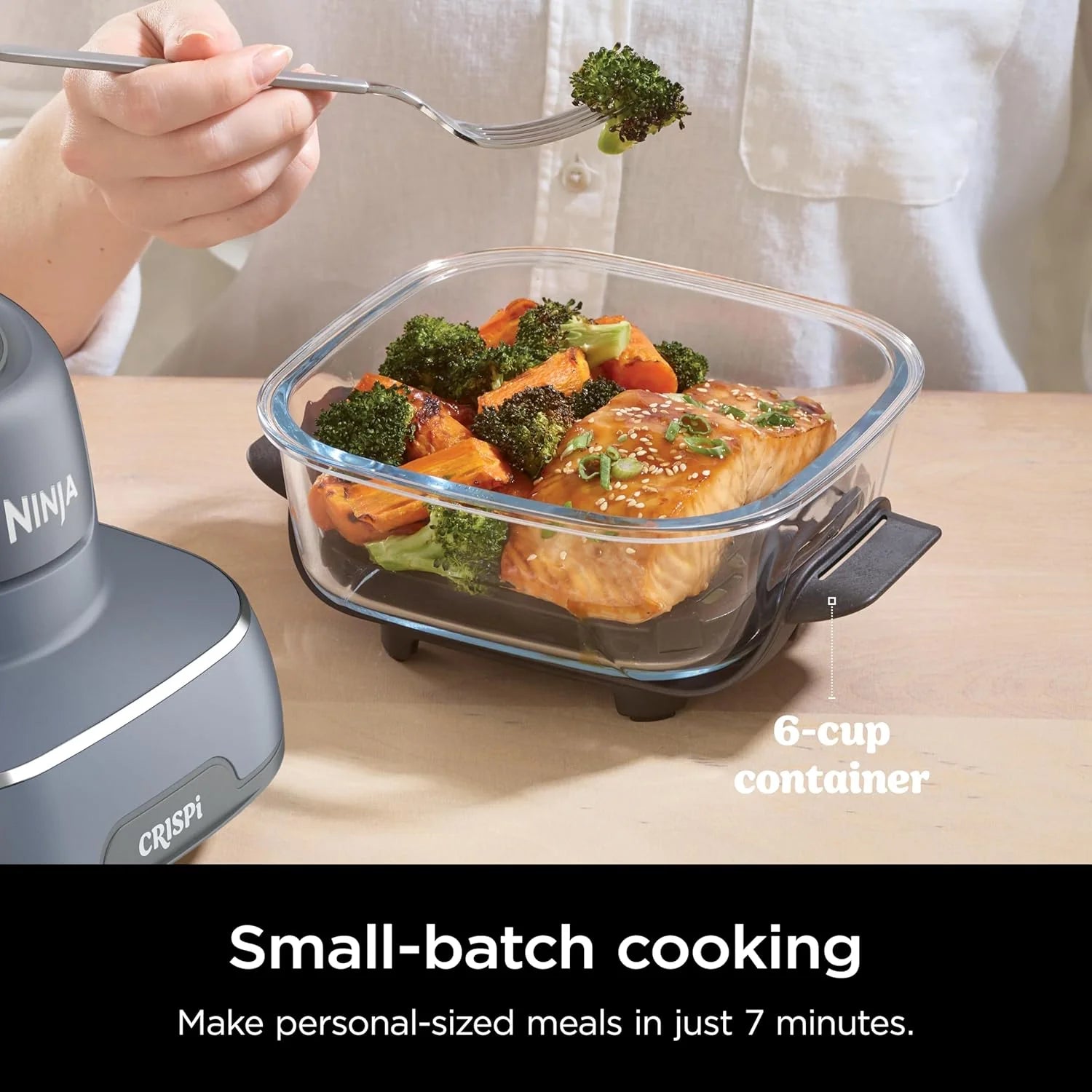 Ninja Crispi 4-in-1 Portable Glass Air Fryer Cooking System