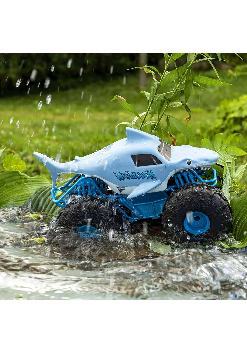 Monster Jam Official Megalodon Storm All-Terrain Remote Control Monster Truck
