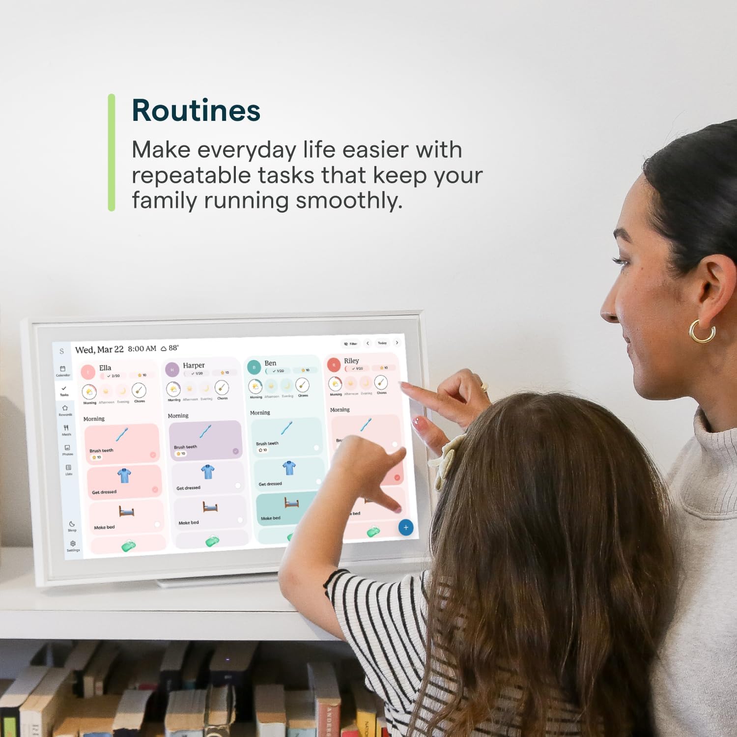15-Inch Digital Wall Planner & Chore Chart 2025