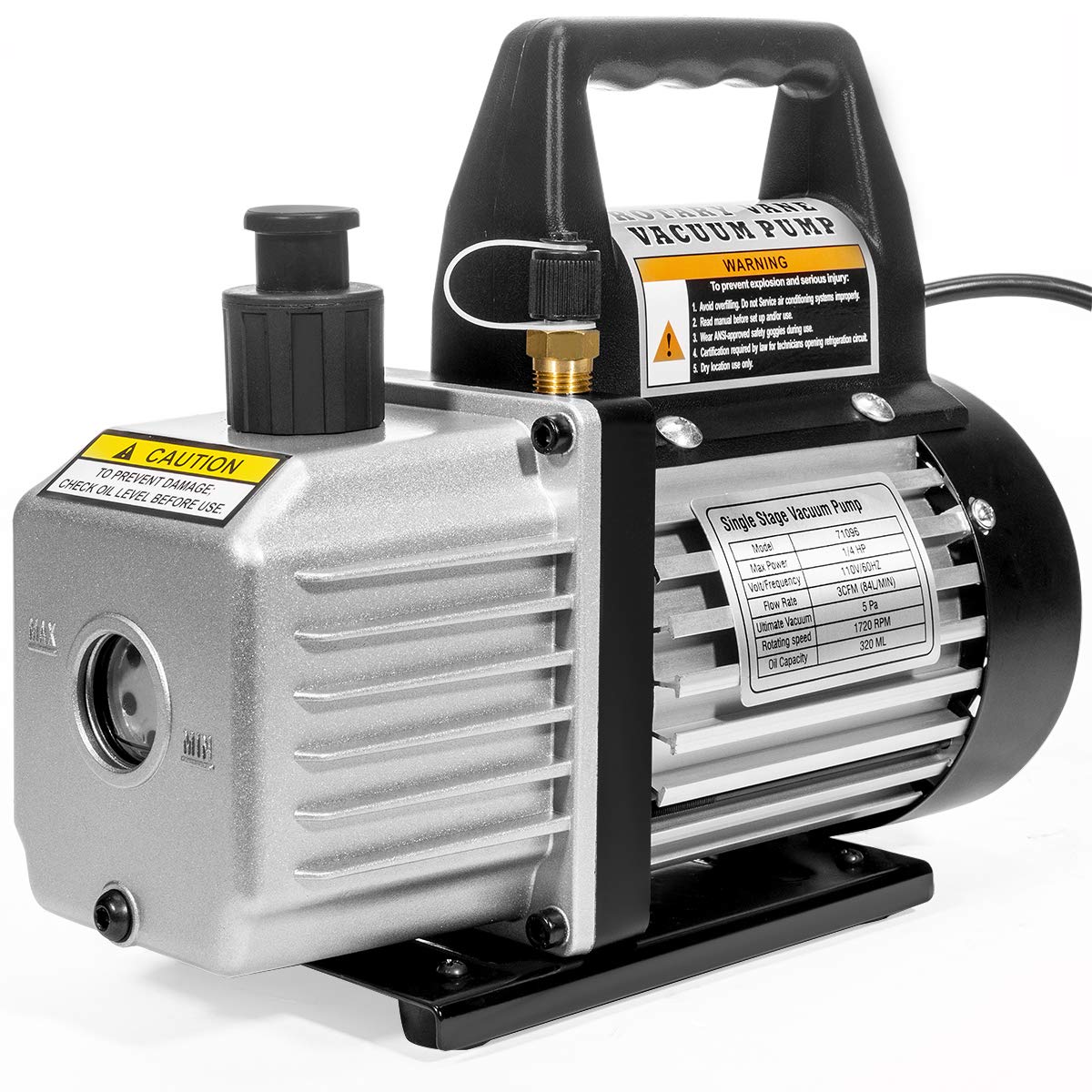 XtremepowerUS 3CFM 1/4 HP Vacuum Pump