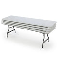 2025 Lifetime 4-Pack Commercial Stacking 8 ft Folding Table - White (80344)