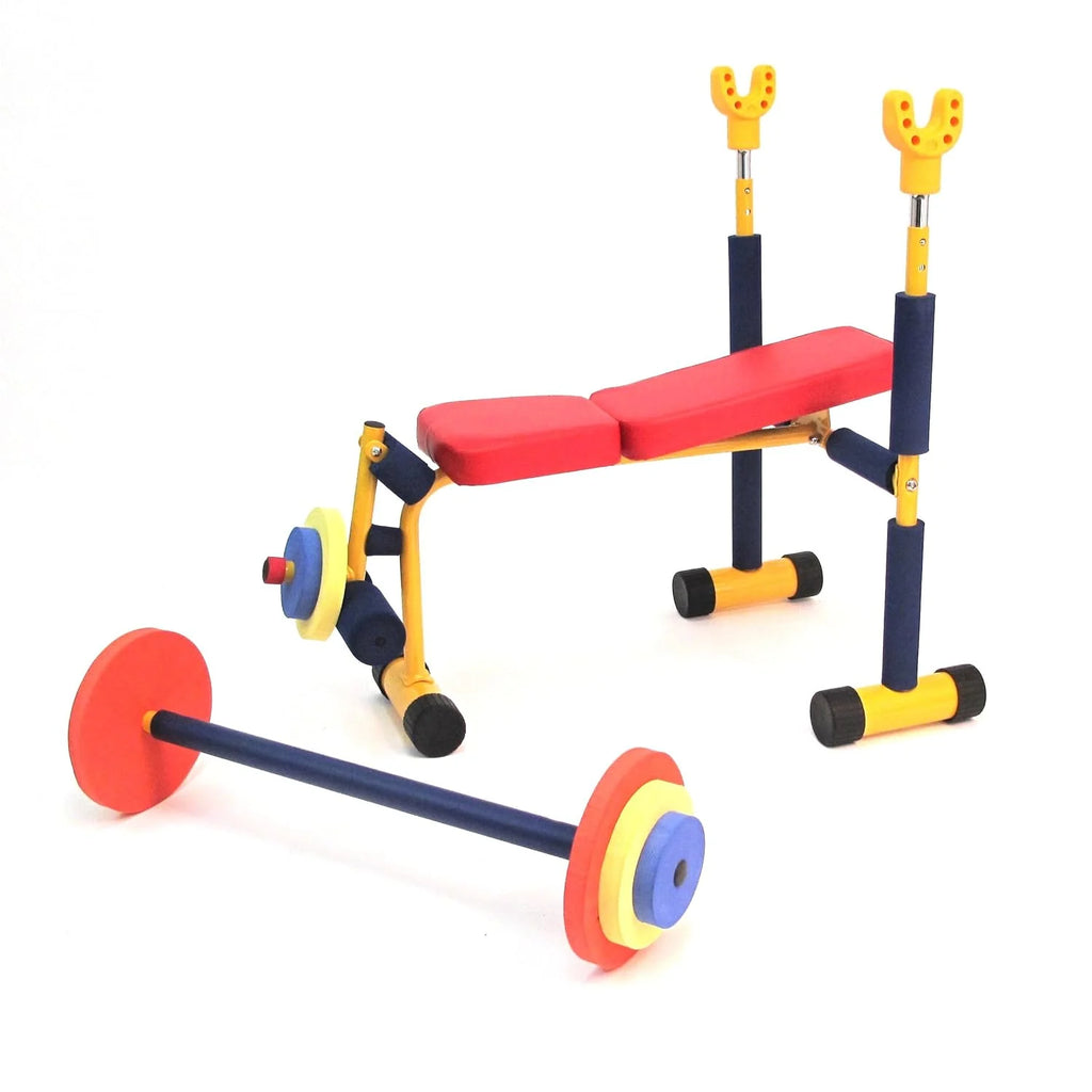 2025 2025 Redmon Fun and Fitness Exercise Equipment for Kids - Weight Bench Set,Incline