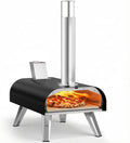 BIG HORN OUTDOORS 12" Multi-Fuel Pizza Oven, Portable Outdoor Pizza Oven, Wood Fired