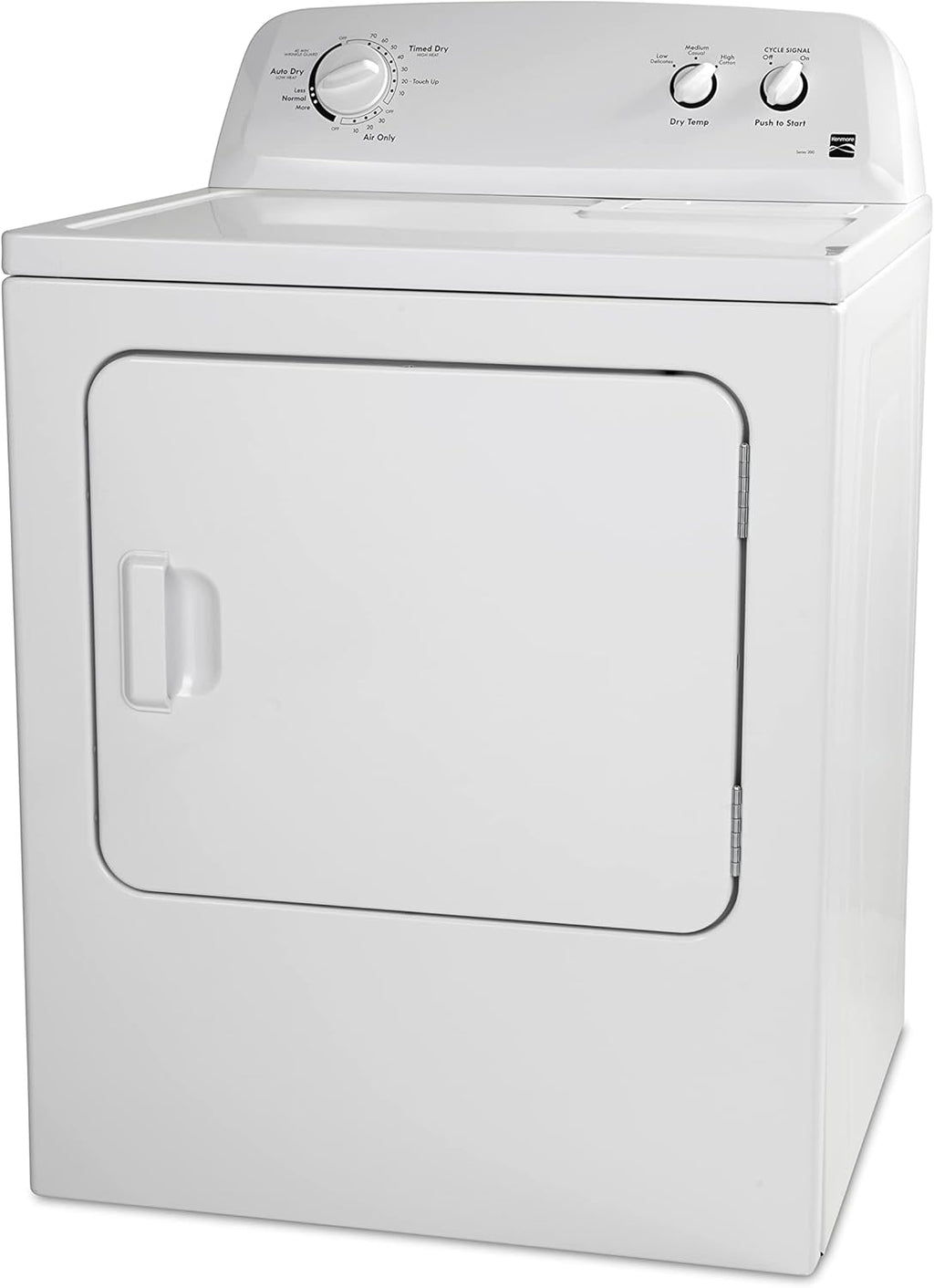 2025 29′′ Front Load Electric Dryer with Wrinkle Guard and 7.0 Cubic Ft. Total Capacity, White