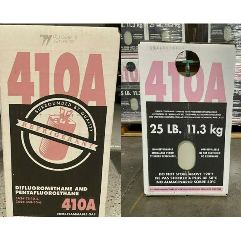2025 25 lb R410A 410a refrigerant new factory sealed.