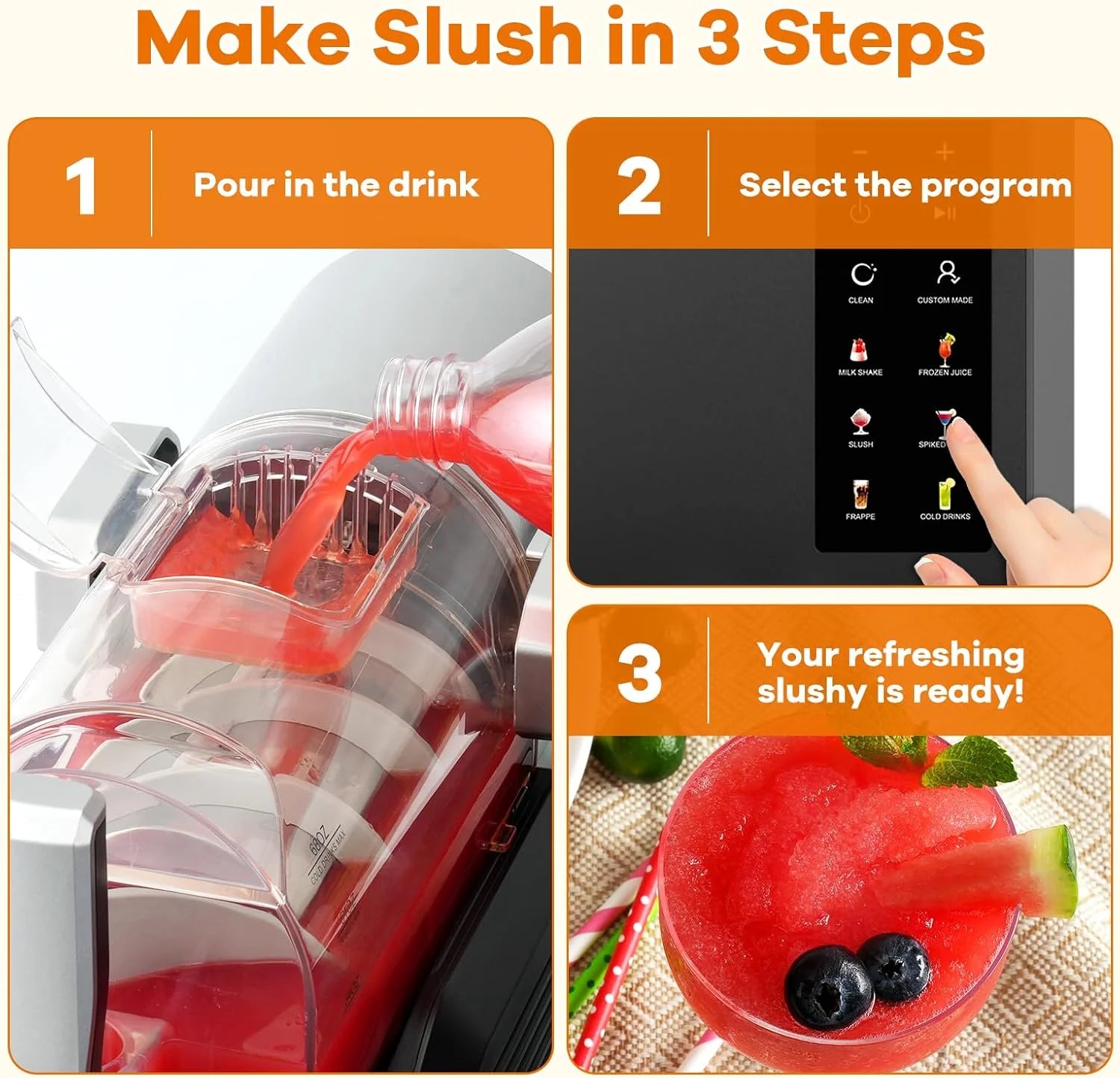 Ninja SLUSHi with RapidChill Technology, 88 oz. Frozen Drink & Slushie Machine, 5 Preset Programs, Margaritas, Frappés, and More