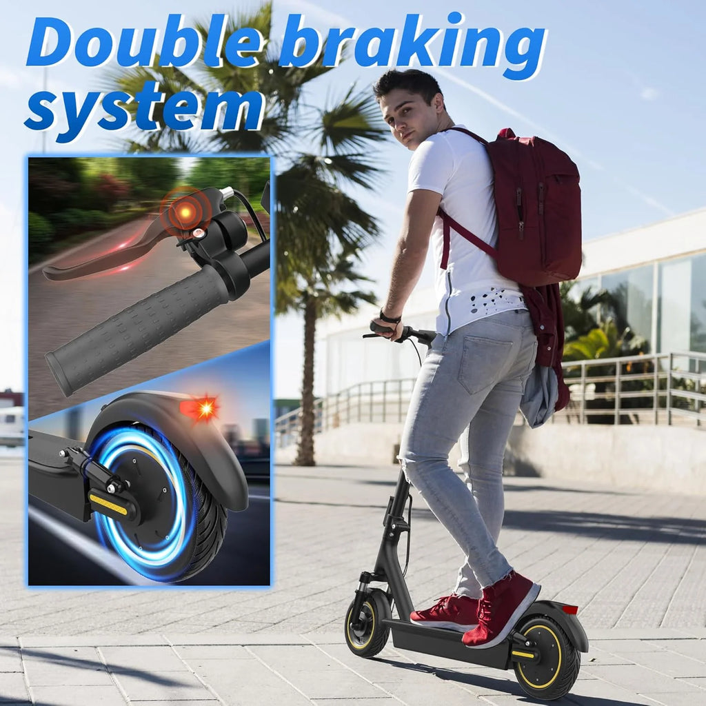 Electric Scooter Powerful Motor Dual Braking