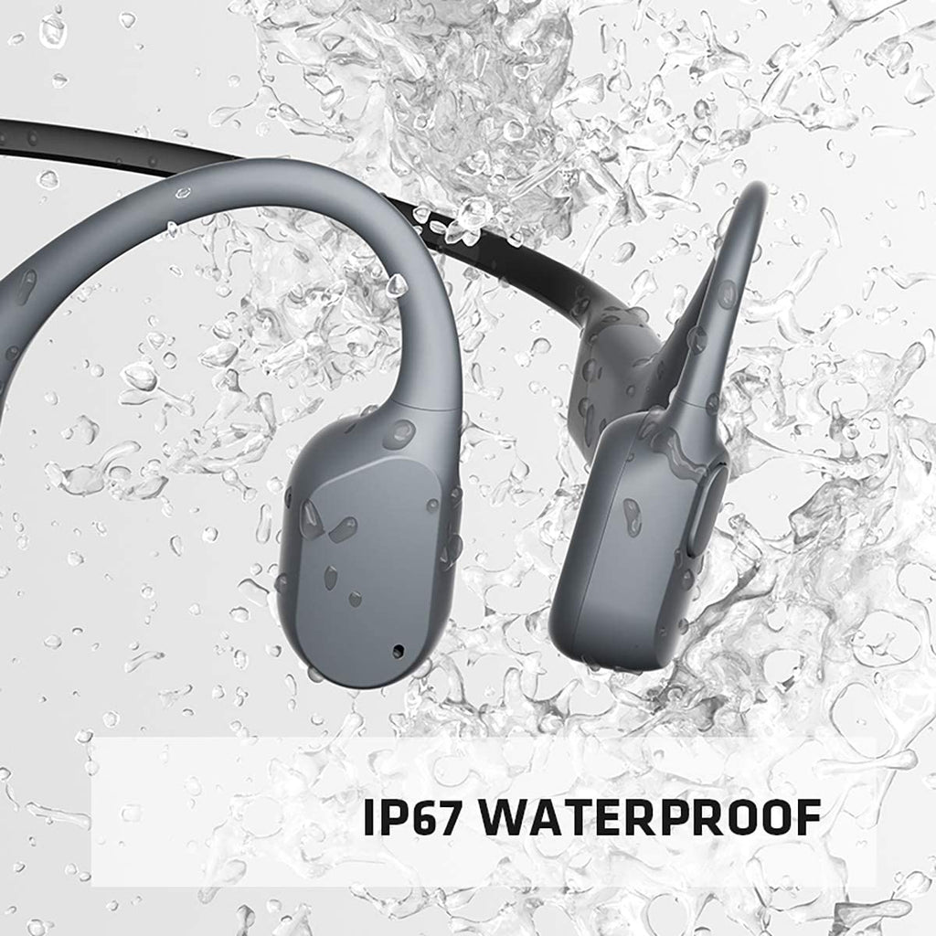 AfterShokz Aeropex Open-Ear Wireless Bone Conduction Headphones with Sport Belt Cosmic Black 2.3