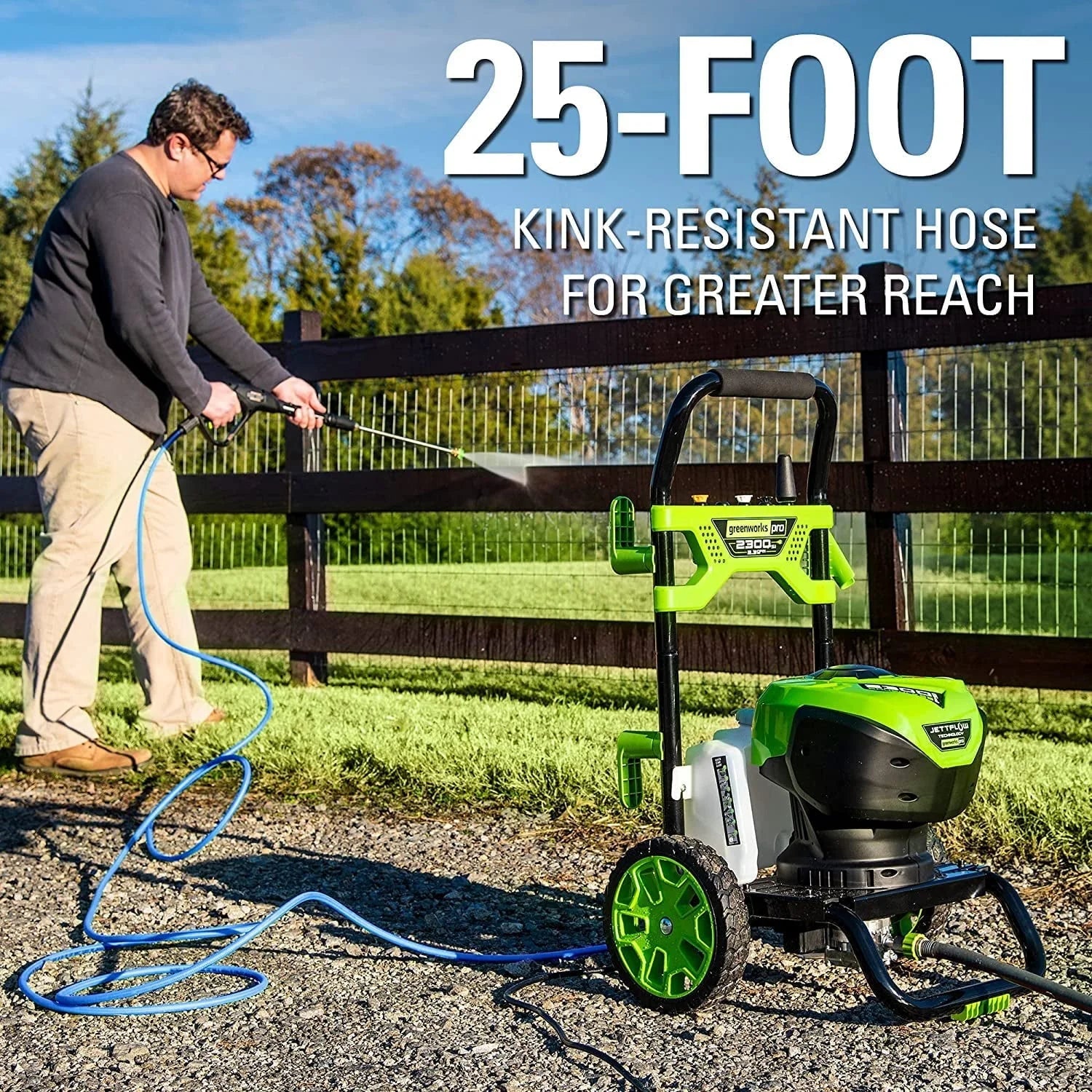 2025 Greenworks 2300-PSI 14 Amp 2.3-GPM Brushless Pressure Washer GPW2300 5118002VT