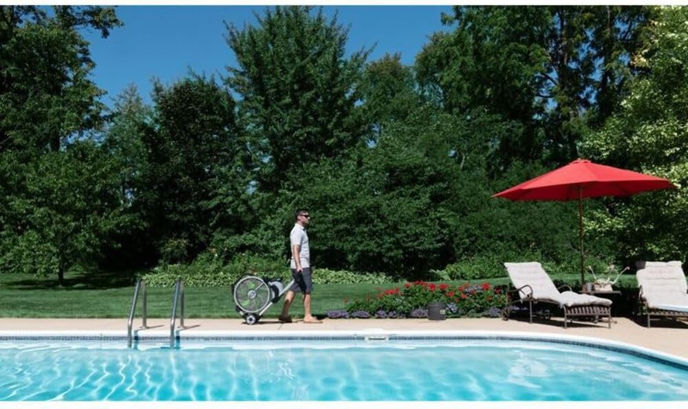 POWER+ Portable Misting Fan - 18" Outdoor Electric, 5 Speeds