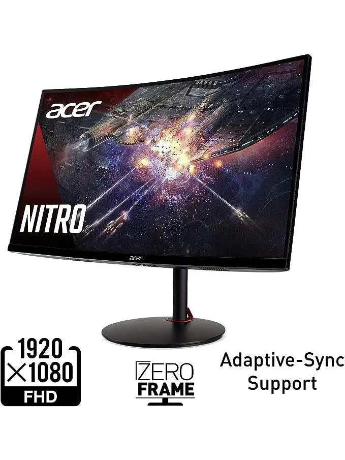 Acer Nitro XZ270 Xbmiipx 27" 1500R Curved Full HD (1920 x 1080) VA Zero-Frame Gaming Monitor with Adaptive Sync, 240Hz Refresh Rate and 1ms VRB (Display Port & 2 x HDMI 2.0 Ports) , Black