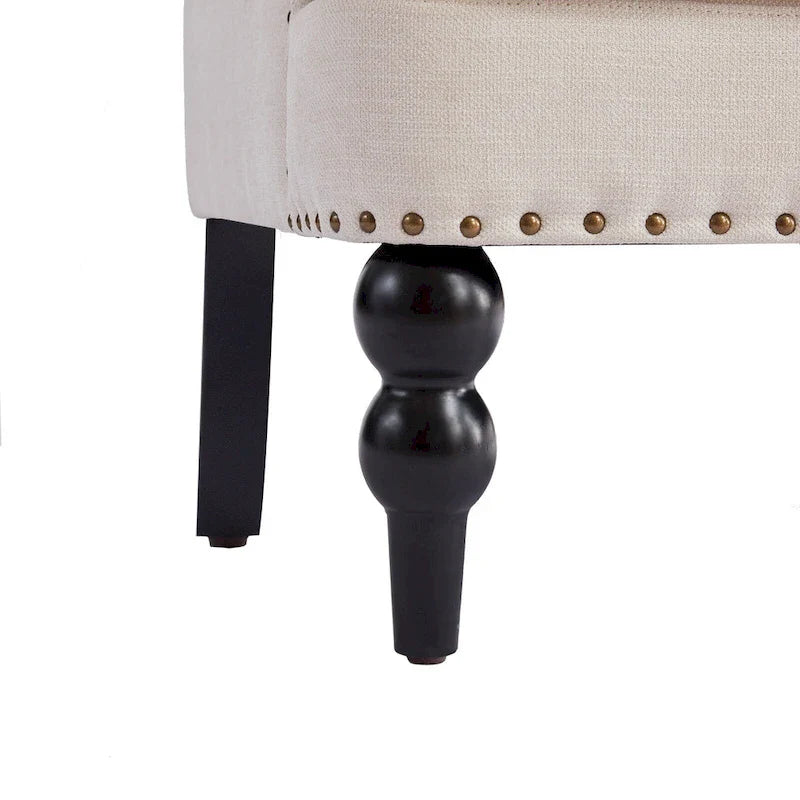 Upholstered Accent Chair with Lumbar Pillow - Single Seat