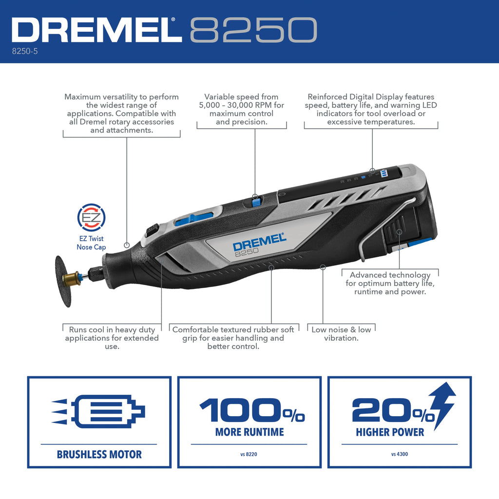 Dremel 12V Lithium-Ion Variable Speed Cordless Rotary Tool