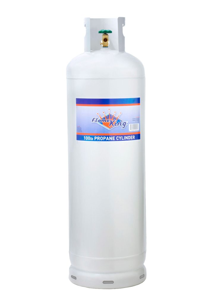 2025 100 lb Steel Propane Cylinder with OPD Valve, DOT Approved, Rust-Resistant, for Grills & Heaters
