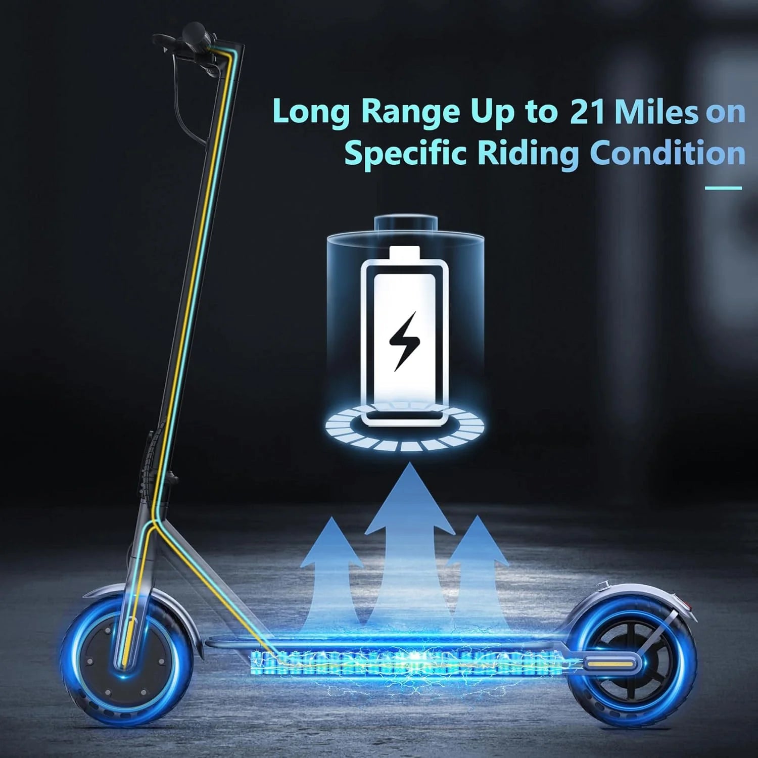 Electric Scooter Powerful Motor Dual Braking