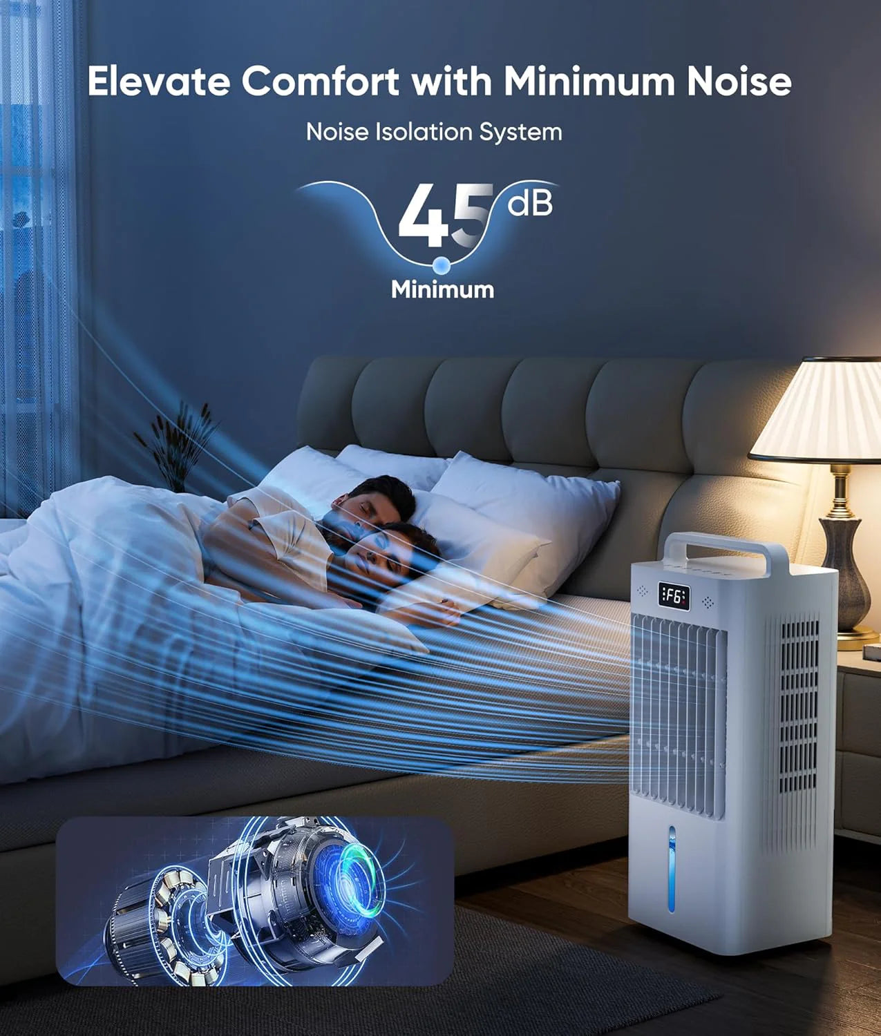 Portable Air Conditioners, 3-IN-1 Swamp Cooler, Evaporative Air Cooler,Remote & Touch Control, 90掳+90掳 Oscillation,LED Screen, Air Coolong Fan for Outdoor Indoor