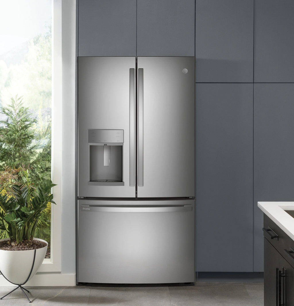 2025 GE ProfileTM Series ENERGY STAR® 27.7 Cu. Ft. Fingerprint Resistant French-Door Refrigerator with Hands-Free AutoFill