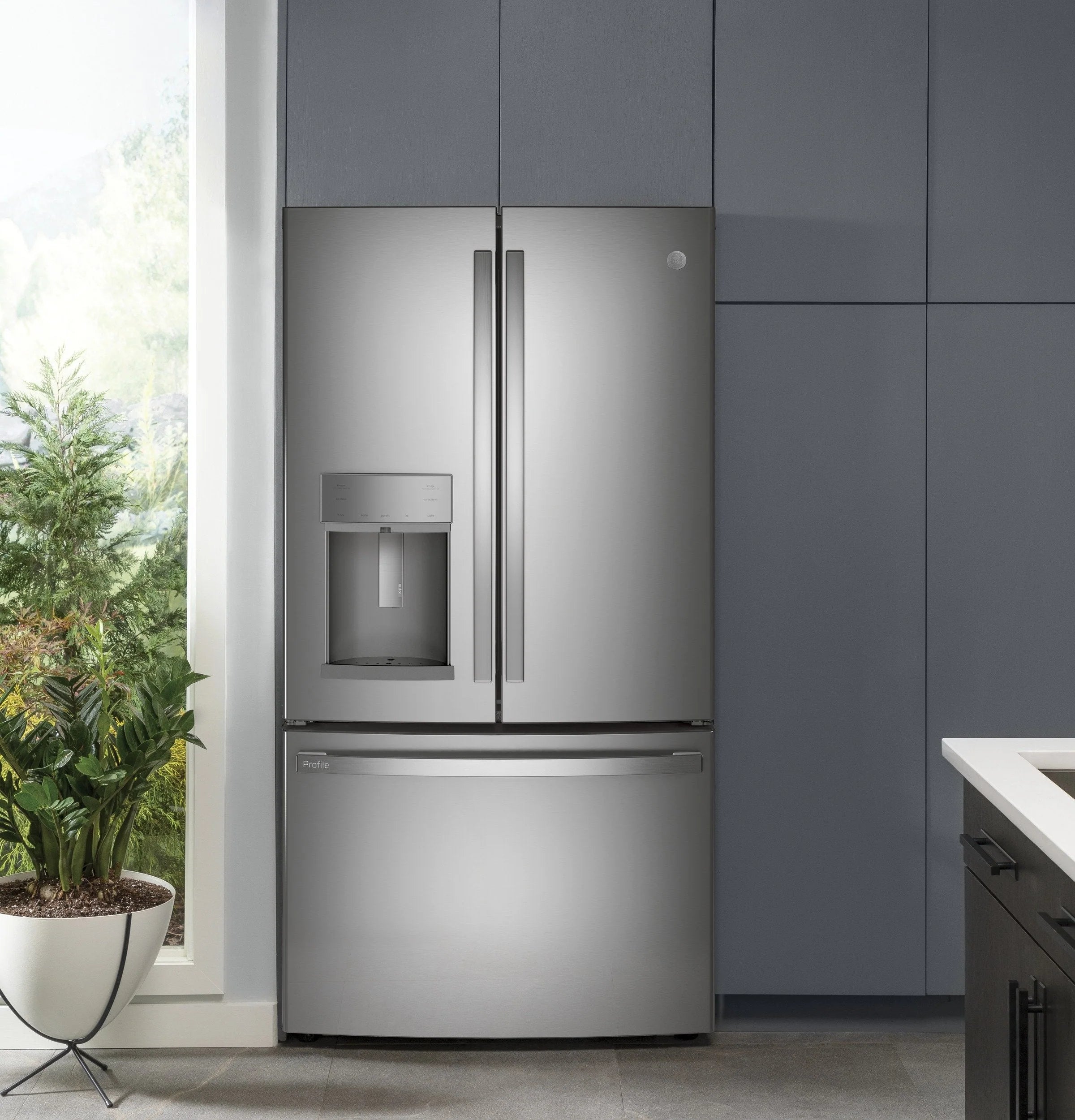 2025 GE ProfileTM Series ENERGY STAR® 27.7 Cu. Ft. Fingerprint Resistant French-Door Refrigerator with Hands-Free AutoFill
