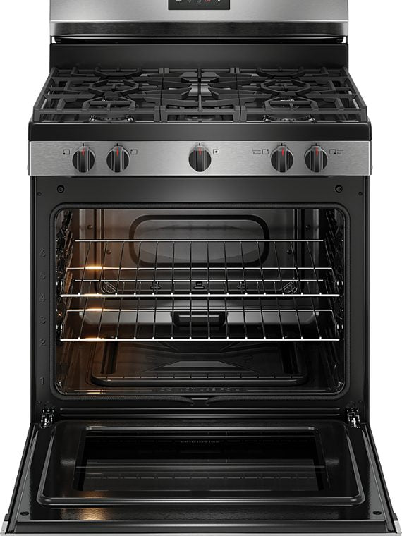 2025 5.1 Cu. Ft Freestanding Gas Range with Quick Boil Burner – Stainless Steel
