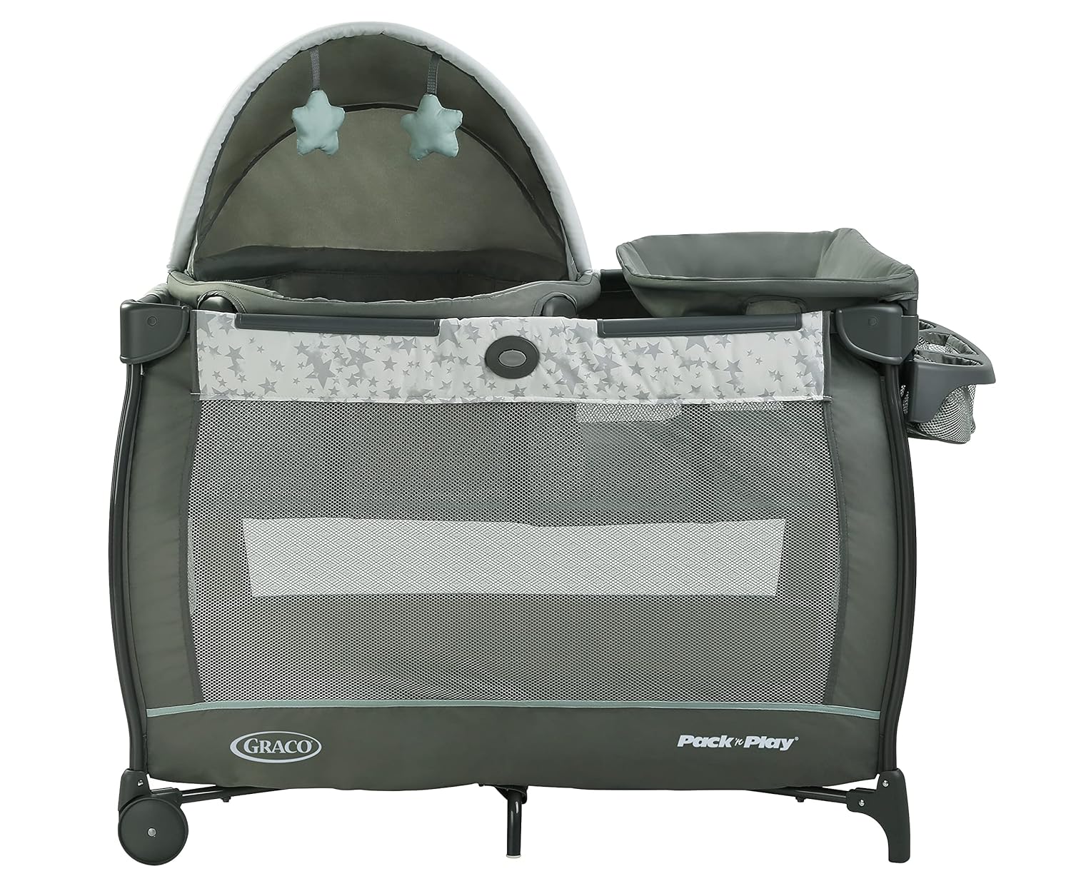Graco Pack 'n Play Close2Baby Bassinet Playard Features Portable Bassinet Diaper Changer and More Derby