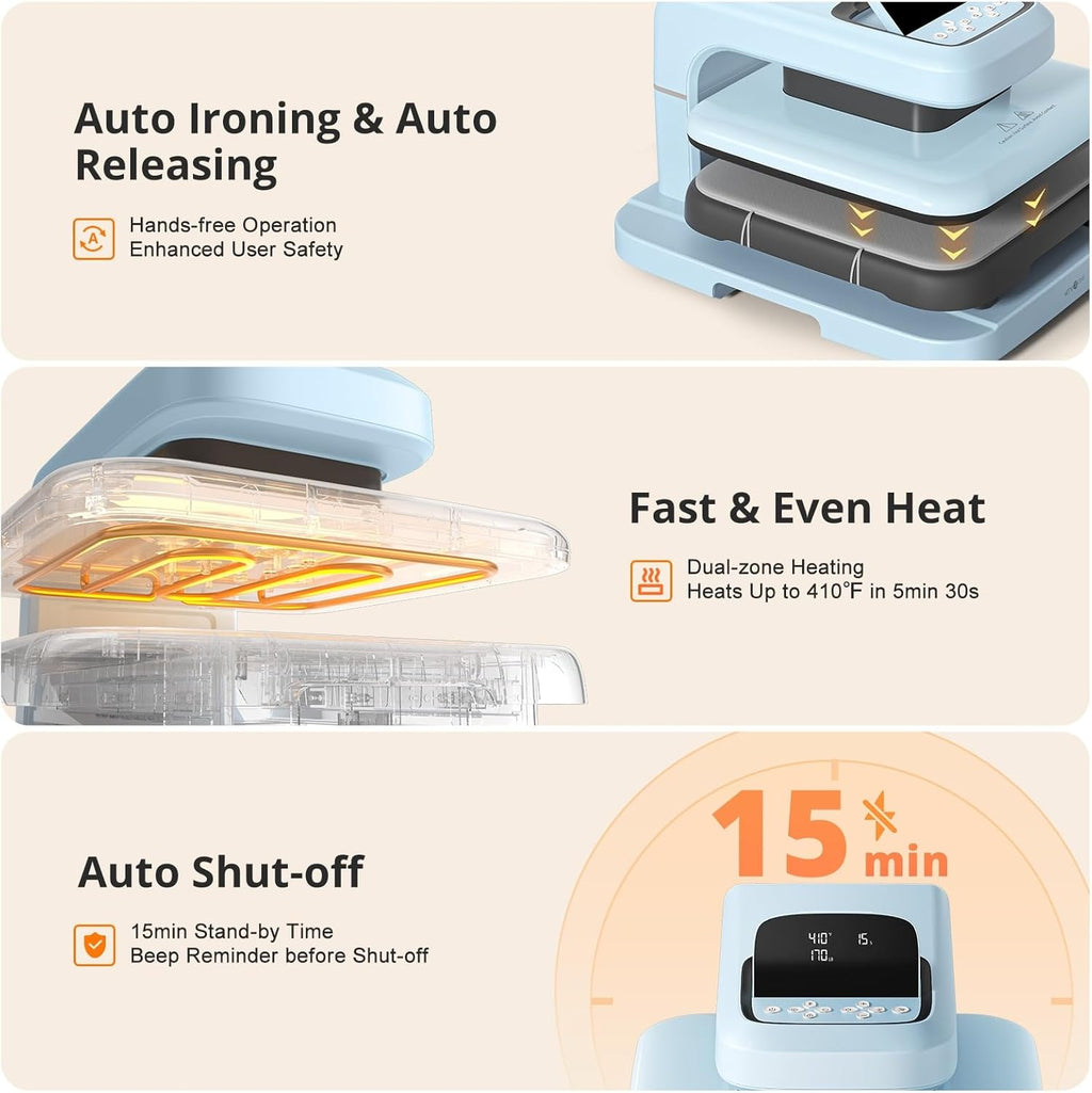 Automatic Heat Press 2 - 15x15 Heat Transfer Machine