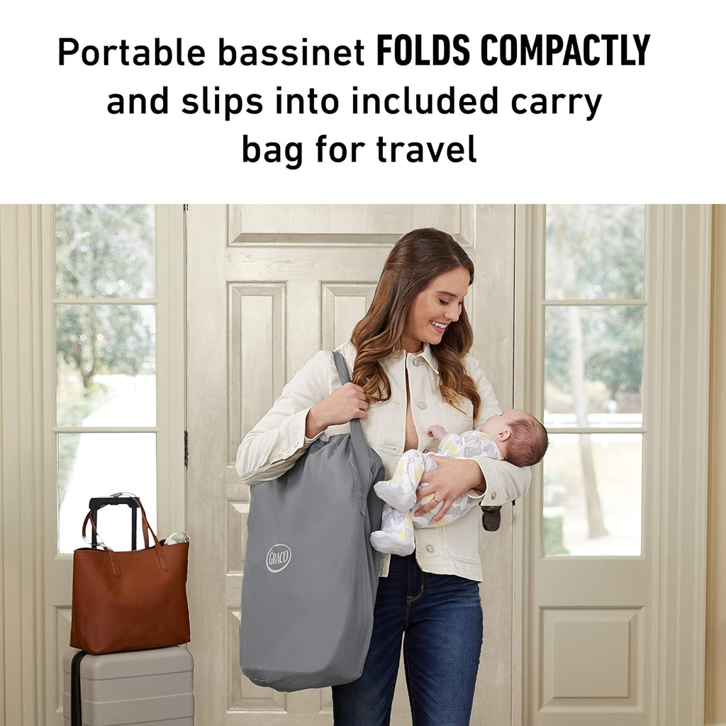 Graco Pack 'n Play Close2Baby Bassinet Playard Features Portable Bassinet Diaper Changer and More Derby