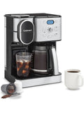 Cuisinart Coffee Maker, 12 Cup Glass Carafe, Automatic Hot &amp; Iced Coffee Maker, Single Server Brewer, Stainless Steel, SS 16