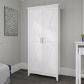 Key West Tall Storage Cabinet with Doors and Shelves by Bush Furniture