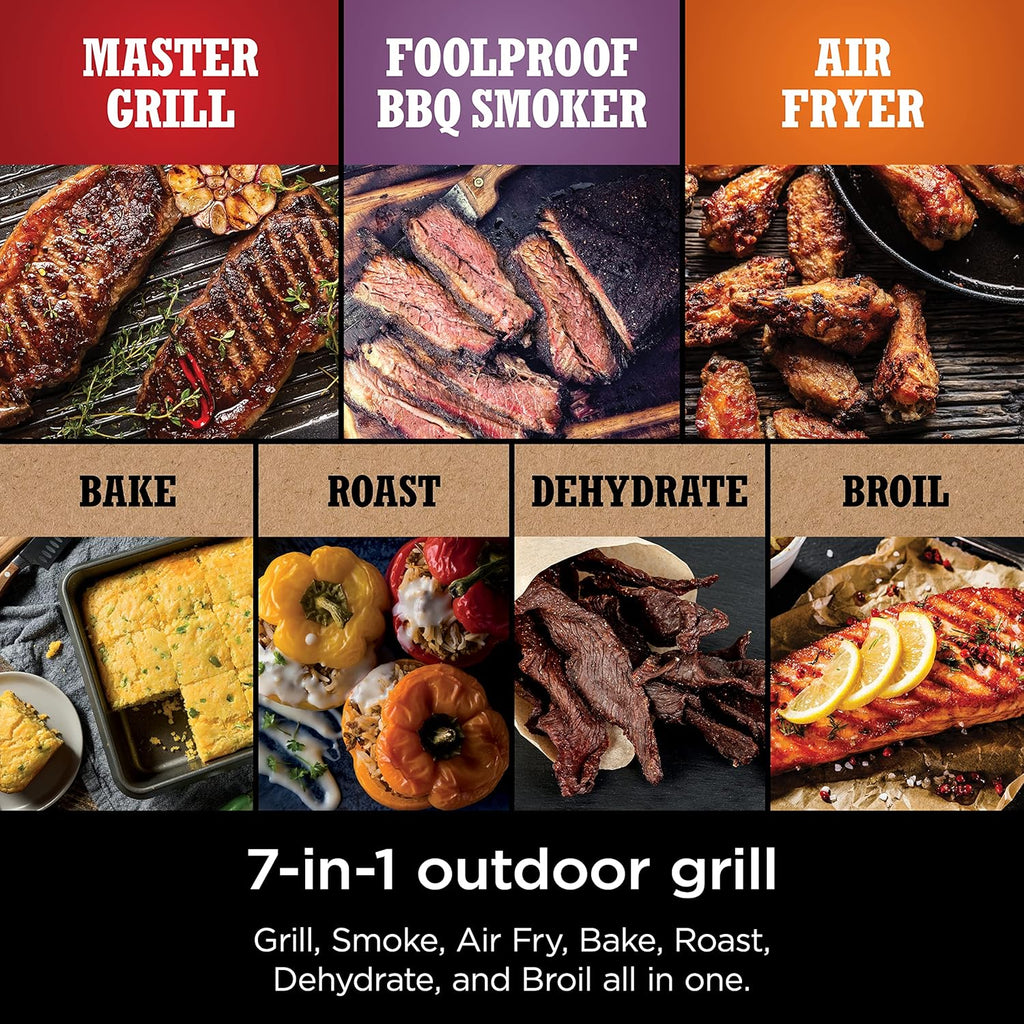 NINJA Woodfire Series 7-In-1 Portable Grill & Smoker