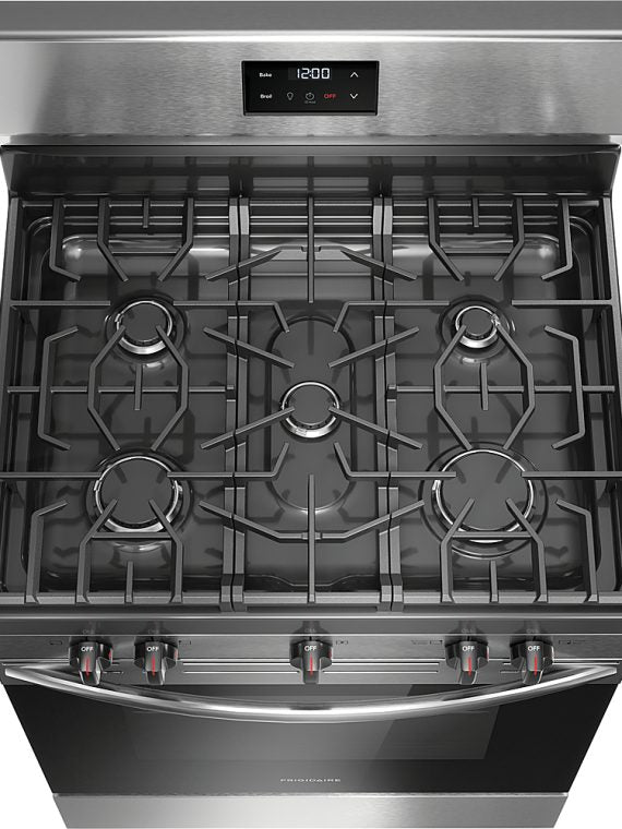 2025 5.1 Cu. Ft Freestanding Gas Range with Quick Boil Burner – Stainless Steel