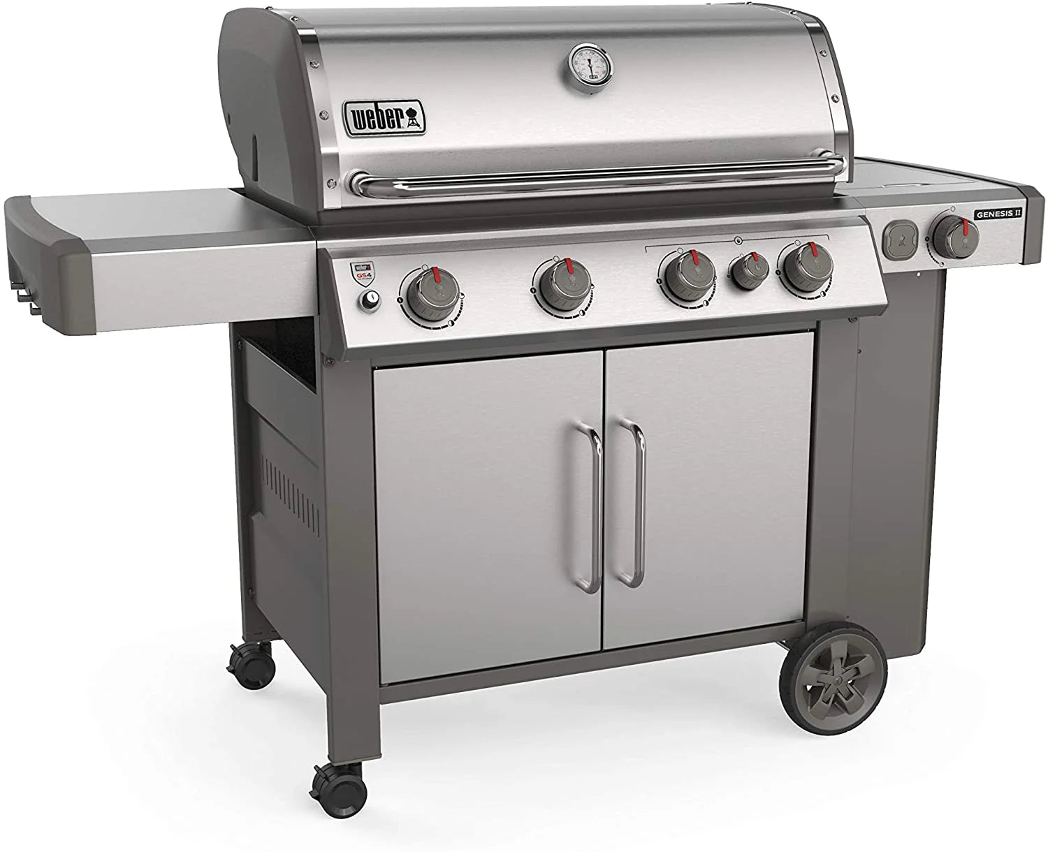 Weber 62006001 Genesis II S-435 4-Burner Liquid Propane Grill, Stainless Steel