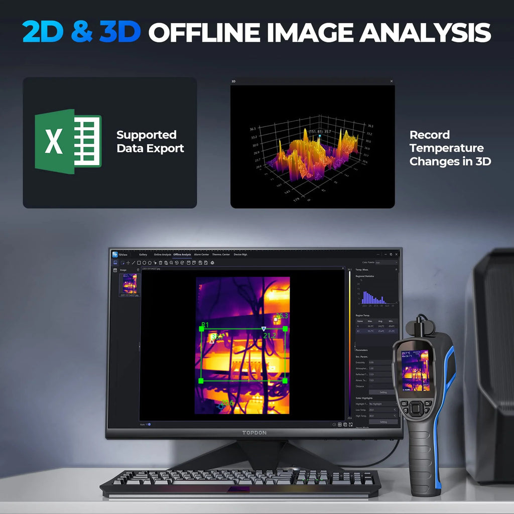TOPDON Thermal Imaging Camera 256 x 192 IR High Resolution