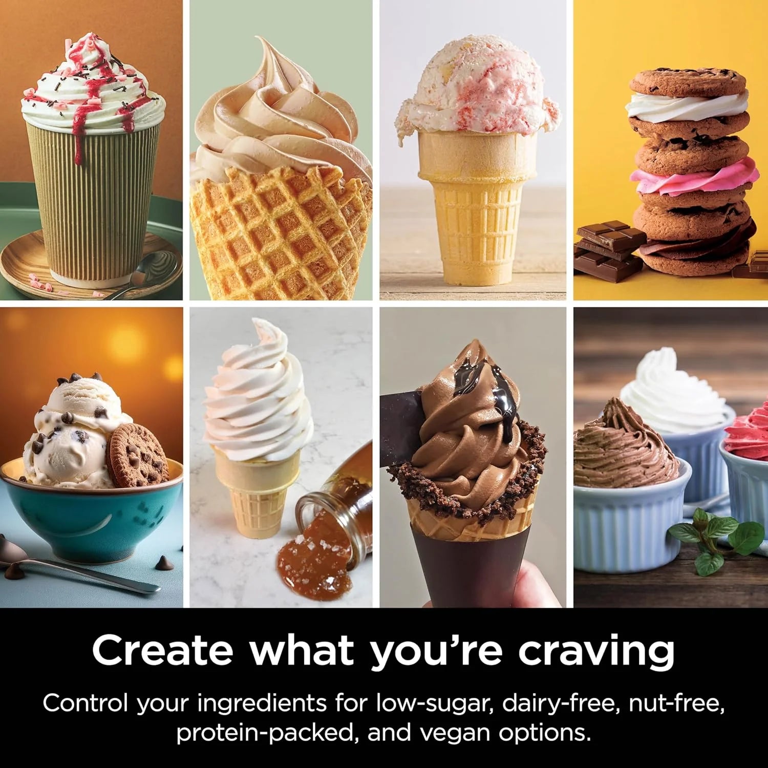 2025 Swirl by CREAMi Ice Cream and Soft Serve Maker, Sorbet, Milkshake, Frozen Yogurt, Low Calories Program & More, 13-in-1, Soft Serve Handle, (2) CREAMi Swirl 16oz Pints, For Kids & ALL ages, NC701